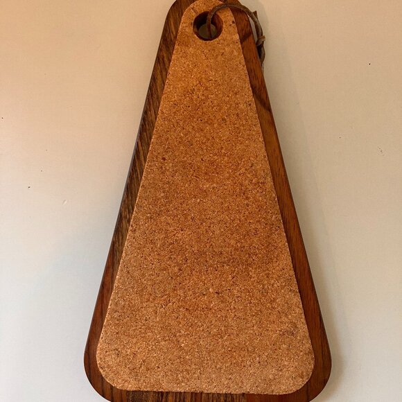 Vintage Long Stemmed SWISS Made  Black Salad Fork & Spoon and Vintage Wood Board - Picture 6 of 9